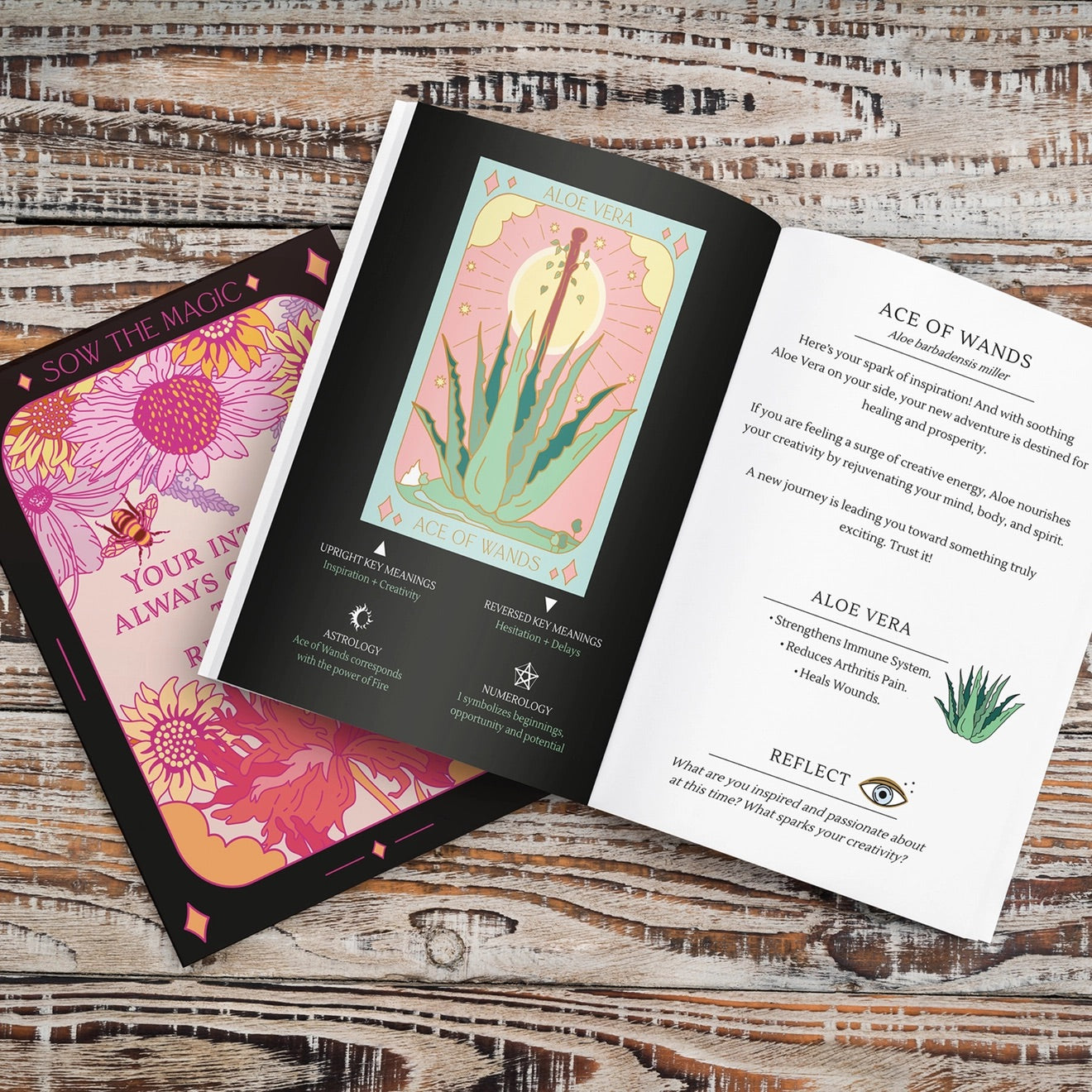 Botanical Tarot Deck & Guidebook by Sow the Magic