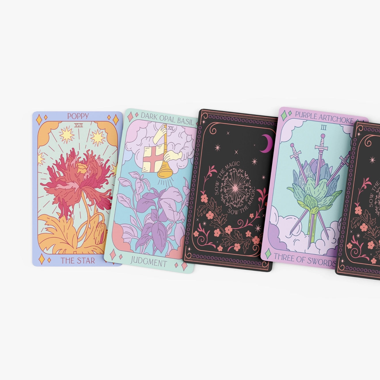 Botanical Tarot Deck & Guidebook by Sow the Magic